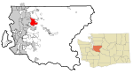 King County Washington Incorporated and Unincorporated areas Sammamish Highlighted